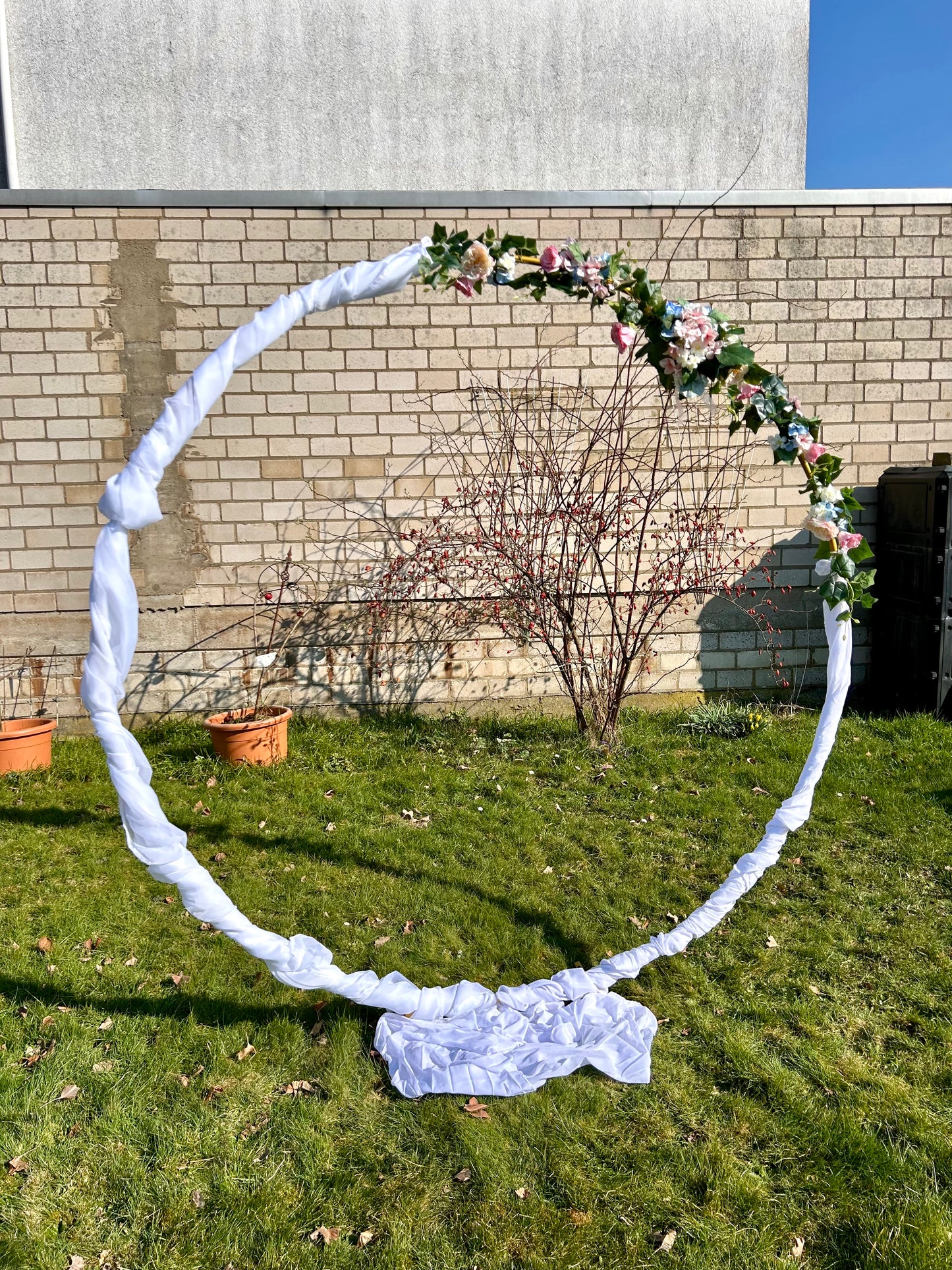 Ballonbogen / Traubogen Gestell Oval (Halbkreis/Tor) MIETEN Hochzeit Geburtstag Jubiläum