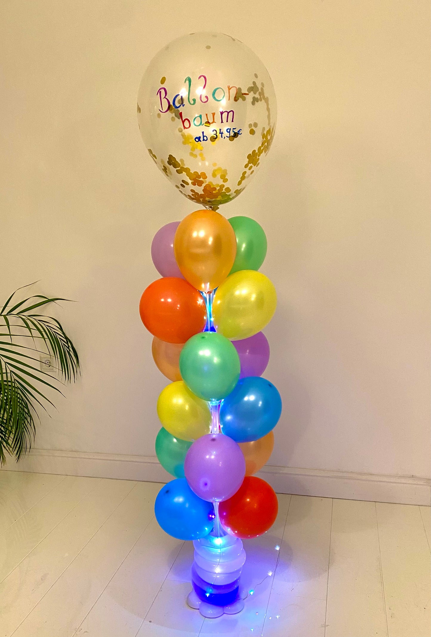 Bild von Ballonbaum fertig bestückt MIETEN