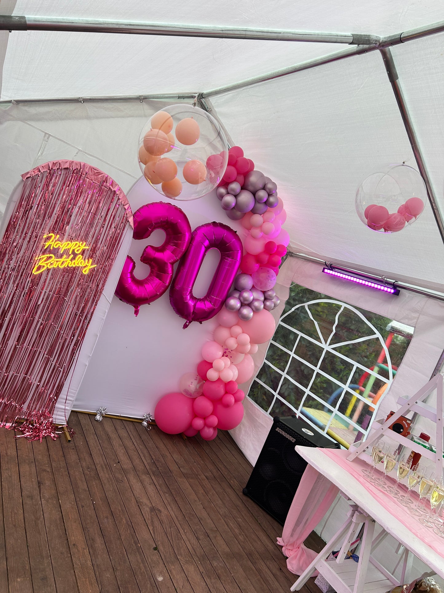 Ballonwand (3 Ballonbögen in verschiedenen Größen) MIETEN