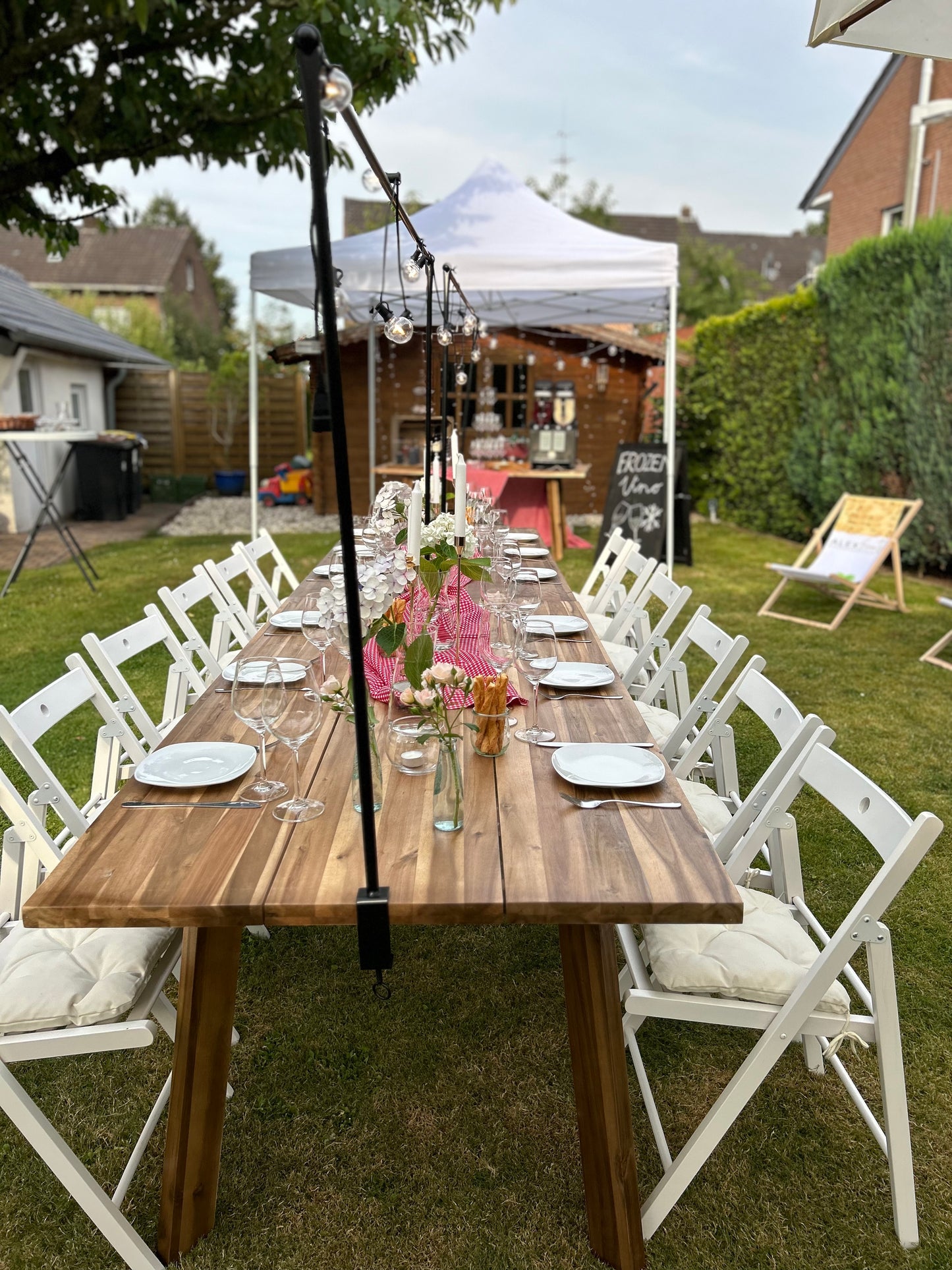 Esstisch Massivholz 180cm (6/8 Personen) MIETEN Tisch Rustikal Hochzeit