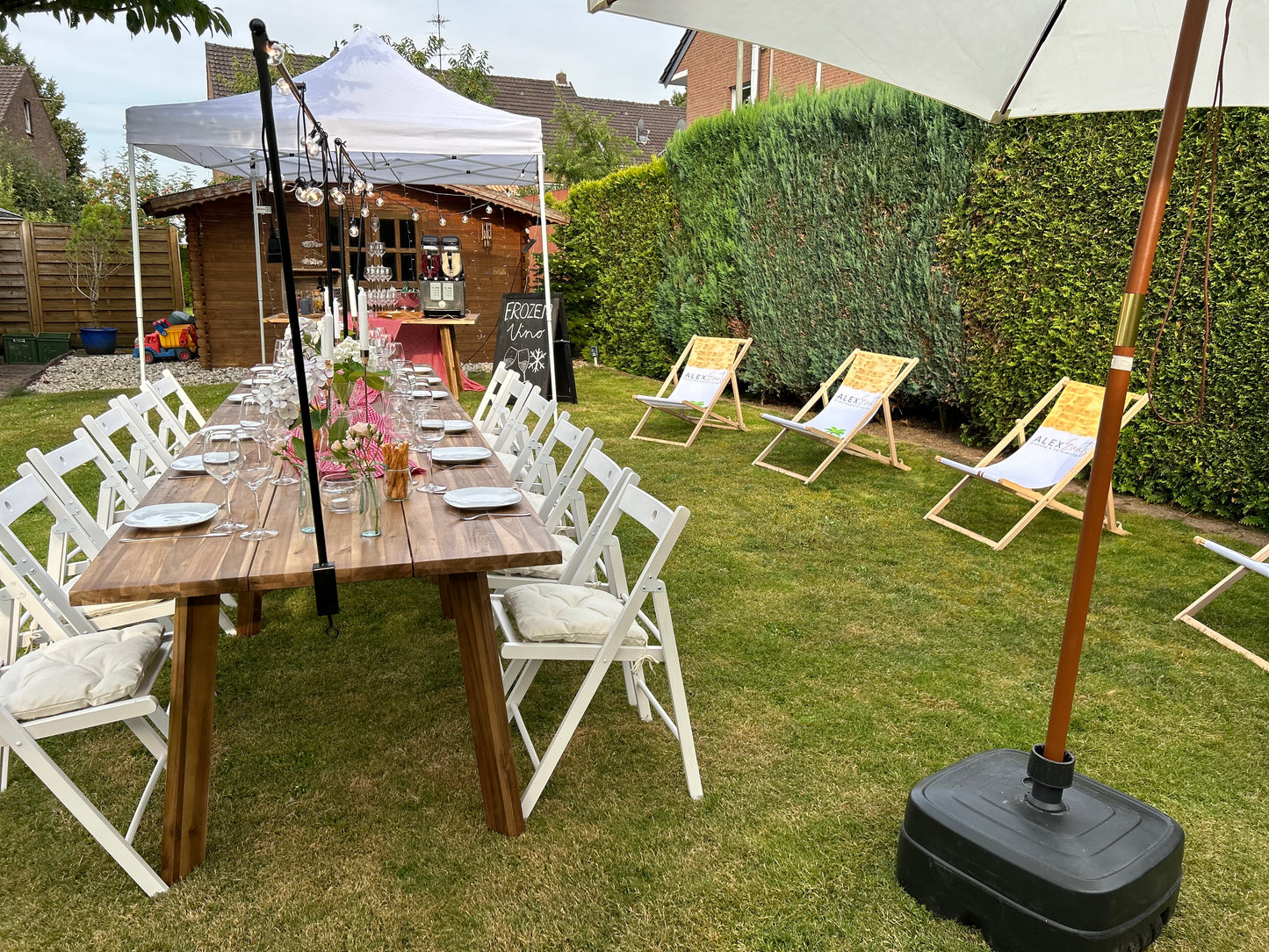Esstisch Massivholz 180cm (6/8 Personen) MIETEN Tisch Rustikal Hochzeit