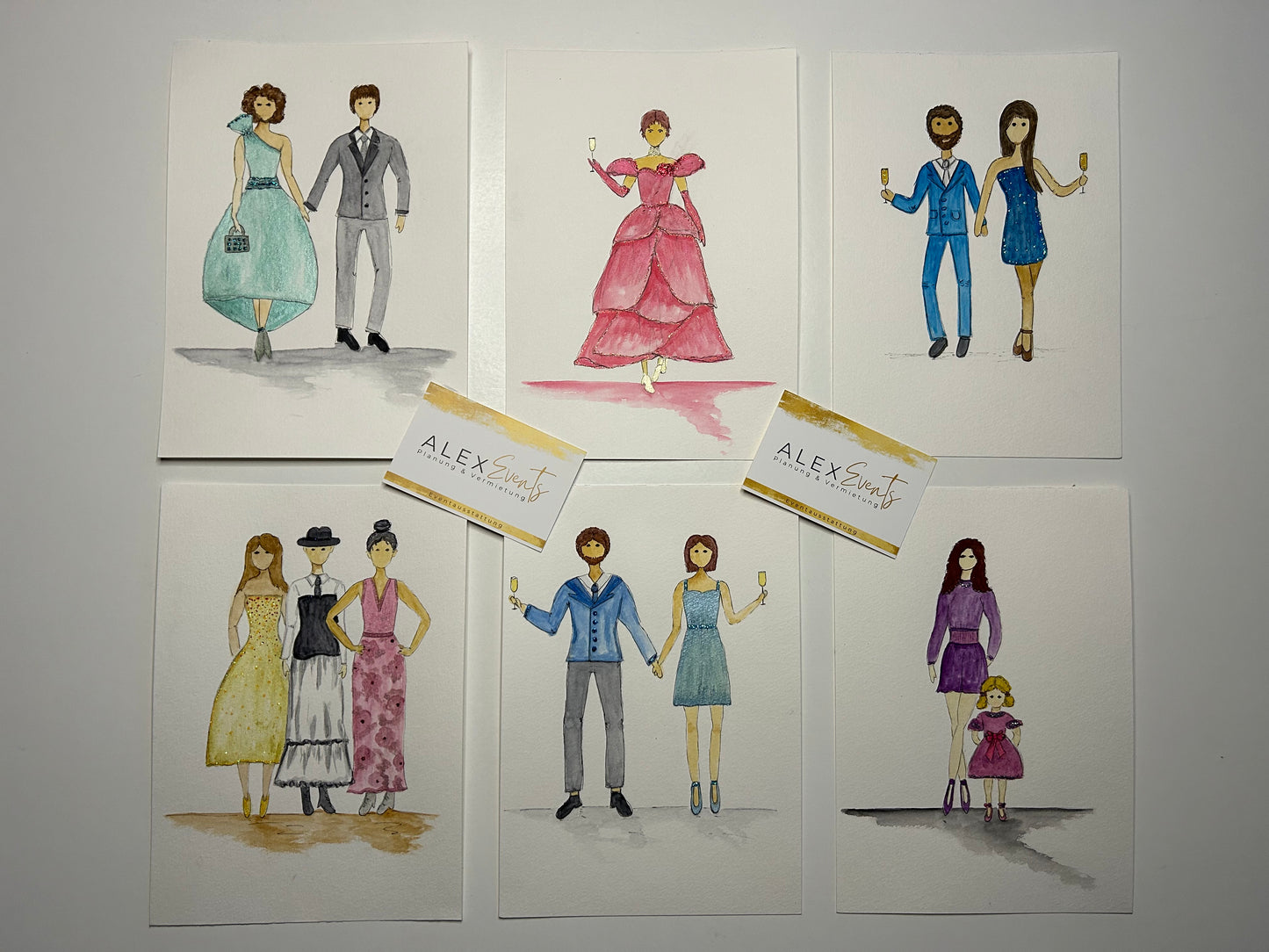 Bild von Live Wedding Painting Karikaturen Gastgeschenk MIETEN Zeichnung Hochzeit Portrait Hochzeitszeichner Event Illustration Hochzeitsmalerei