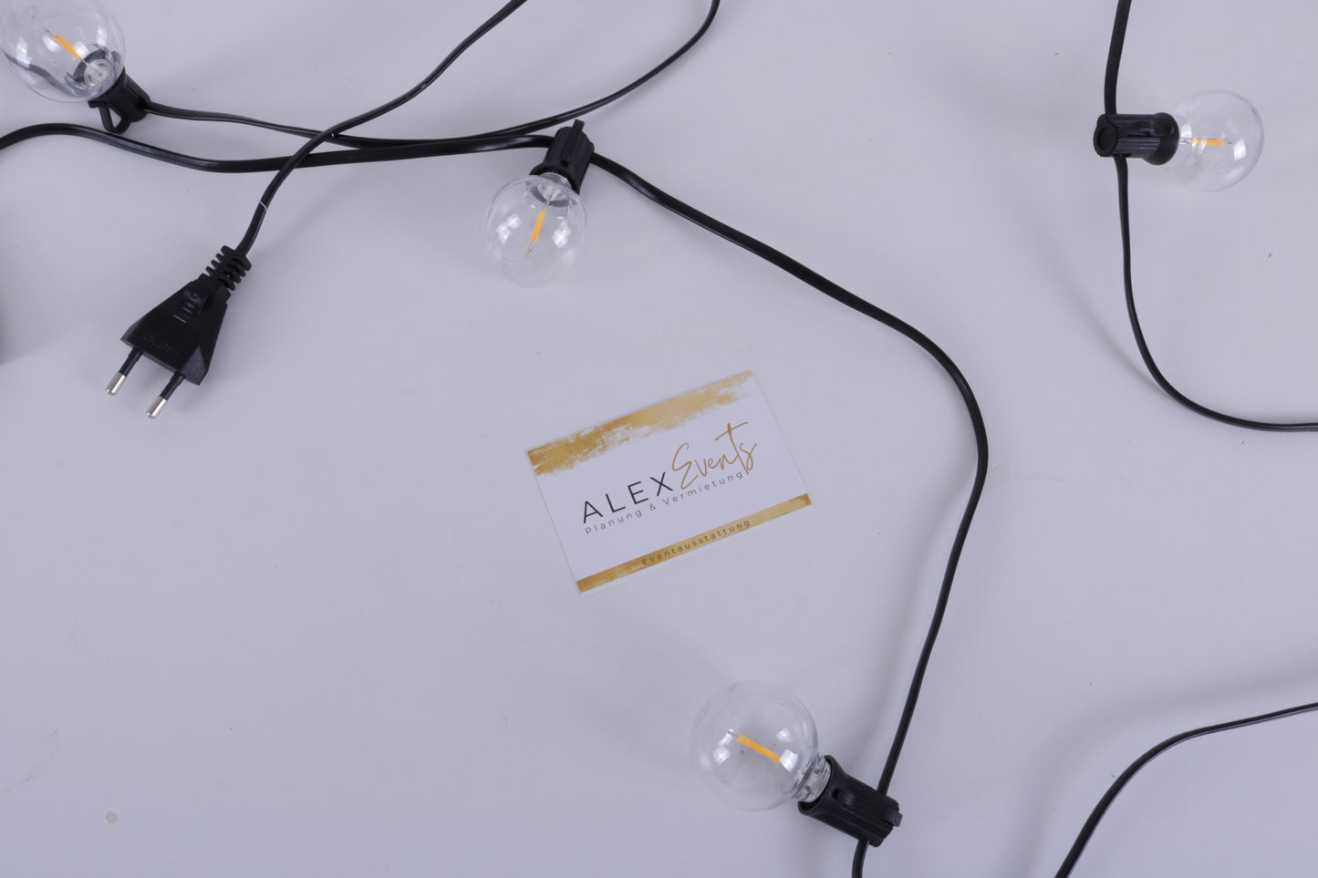 Lichterkette Zeltbeleuchtung warmweiß (10m) MIETEN