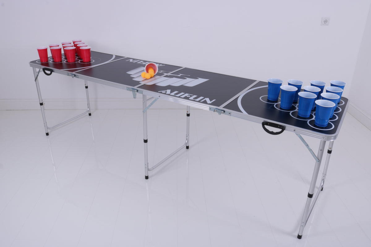 Mehrweg Bierpong Set rote & blaue Becher + Bälle MIETEN
