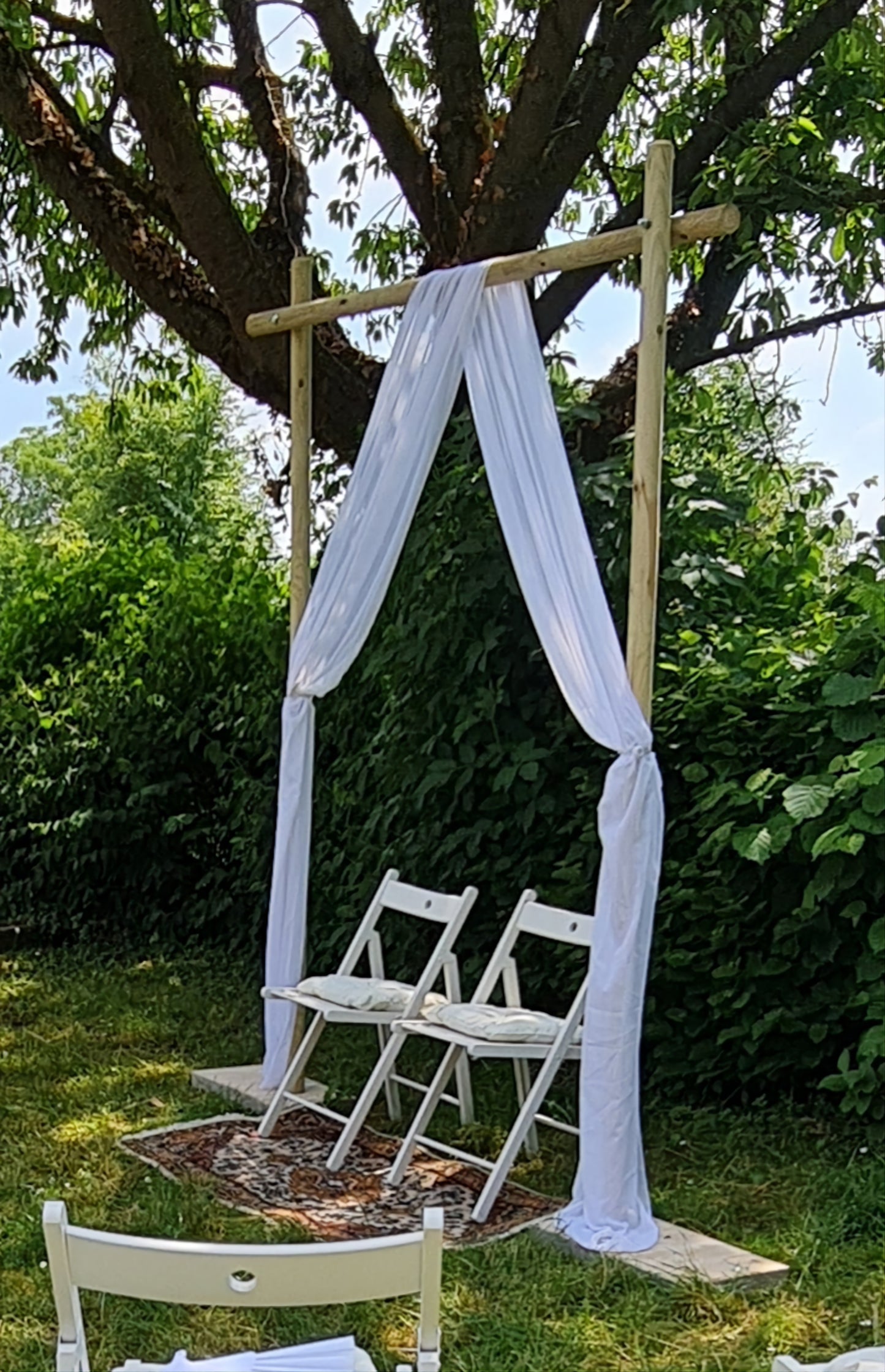 Traubogen Viereckig, Holz MIETEN Hochzeit Trauung