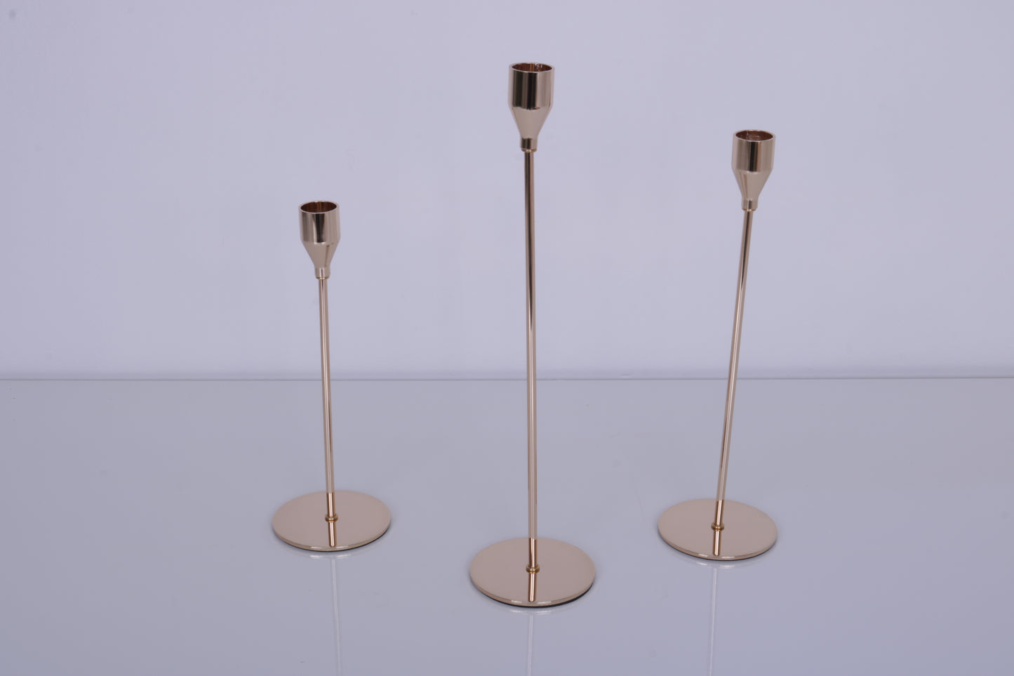 Kerzenständer (Gold), 3er Set MIETEN