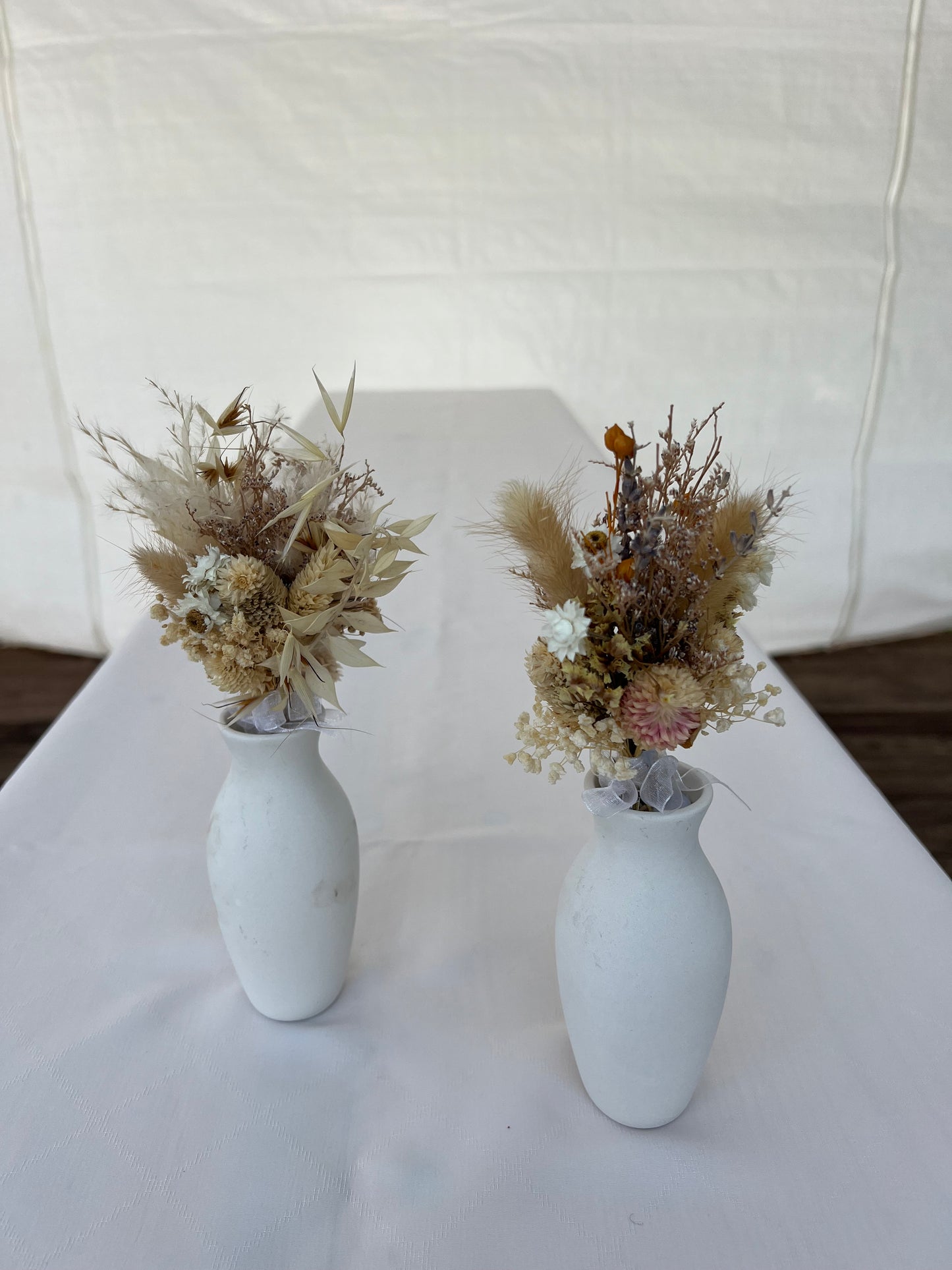 Vase mit Trockenblumenstrauß MIETEN Dekoration Blumenvase