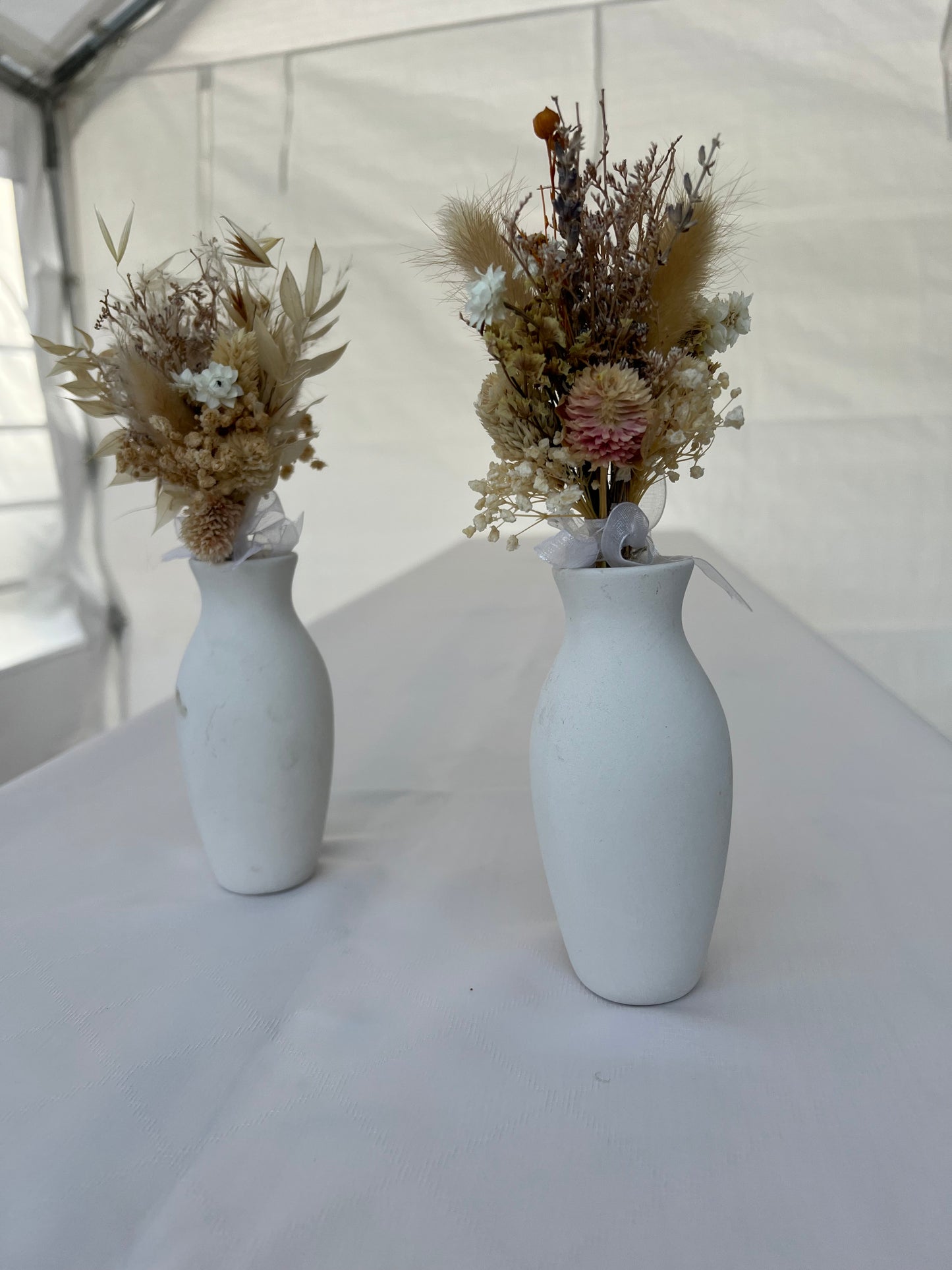 Vase mit Trockenblumenstrauß MIETEN Dekoration Blumenvase