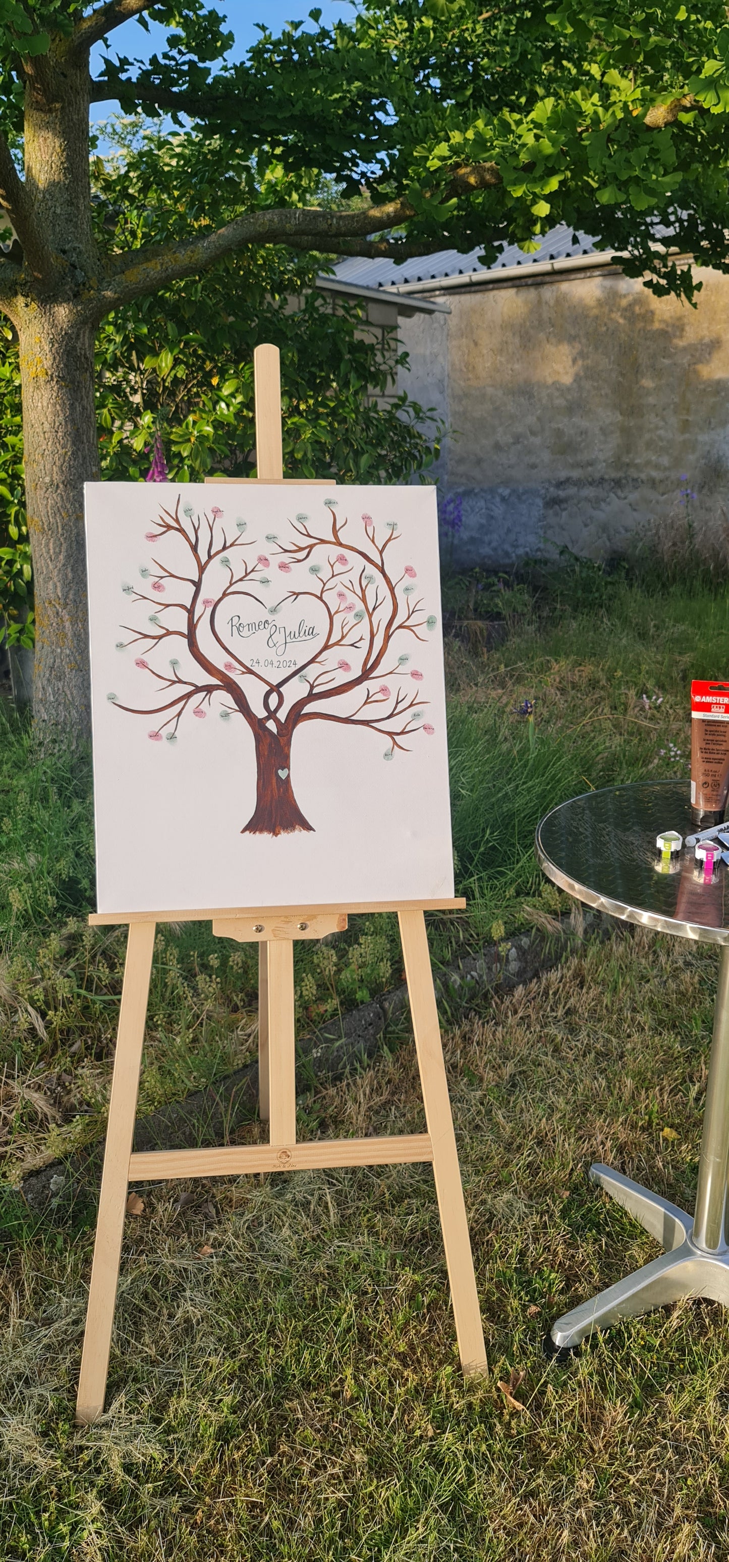 Große Staffelei (für Leinwände, Schilder, Tafel usw.) MIETEN