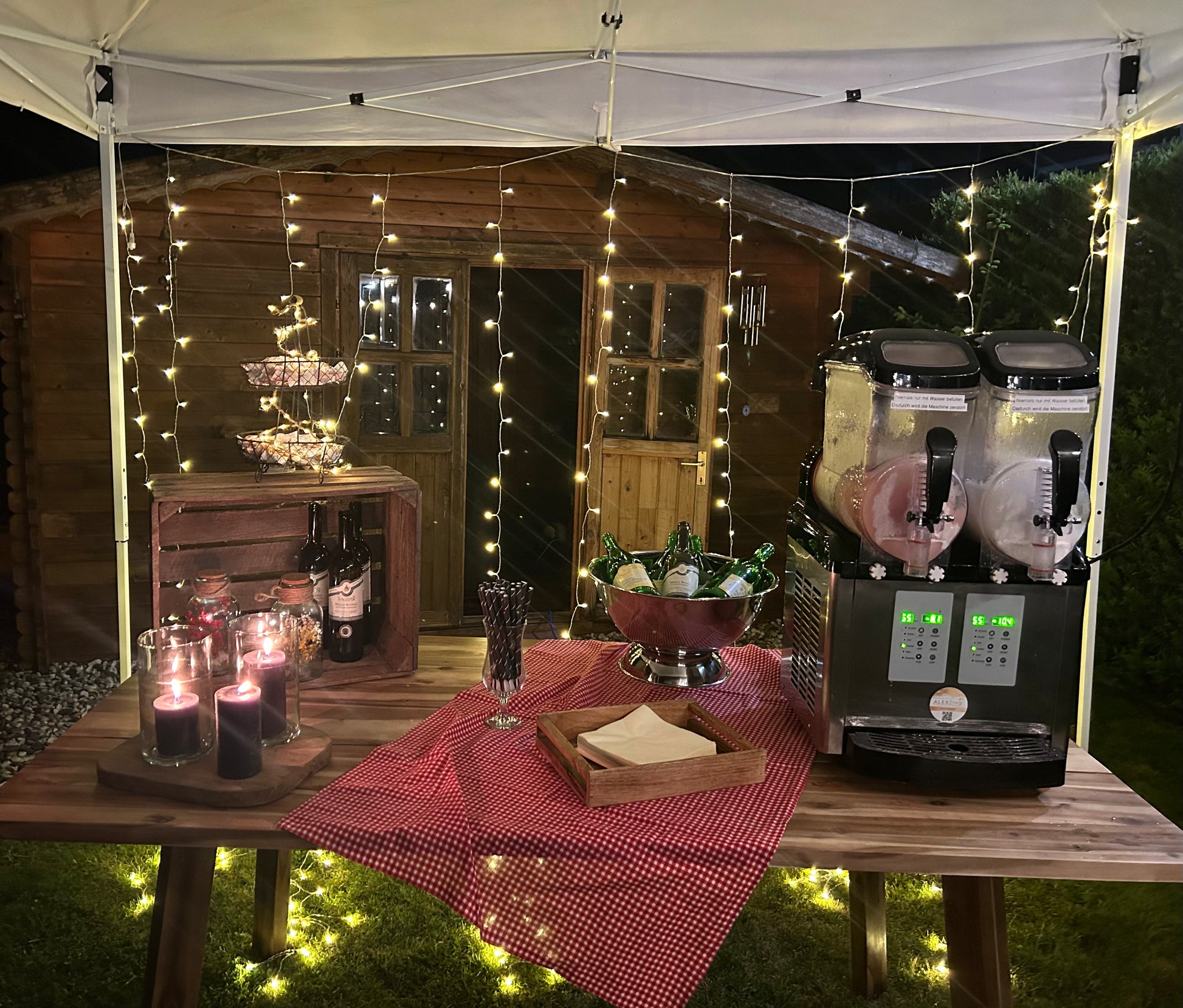 Bild von Lichtervorhang (Strombetrieben) MIETEN 