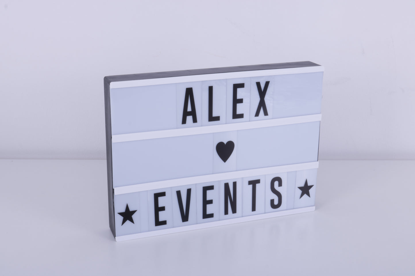 LED Lichtbox individuell beschreibbar MIETEN