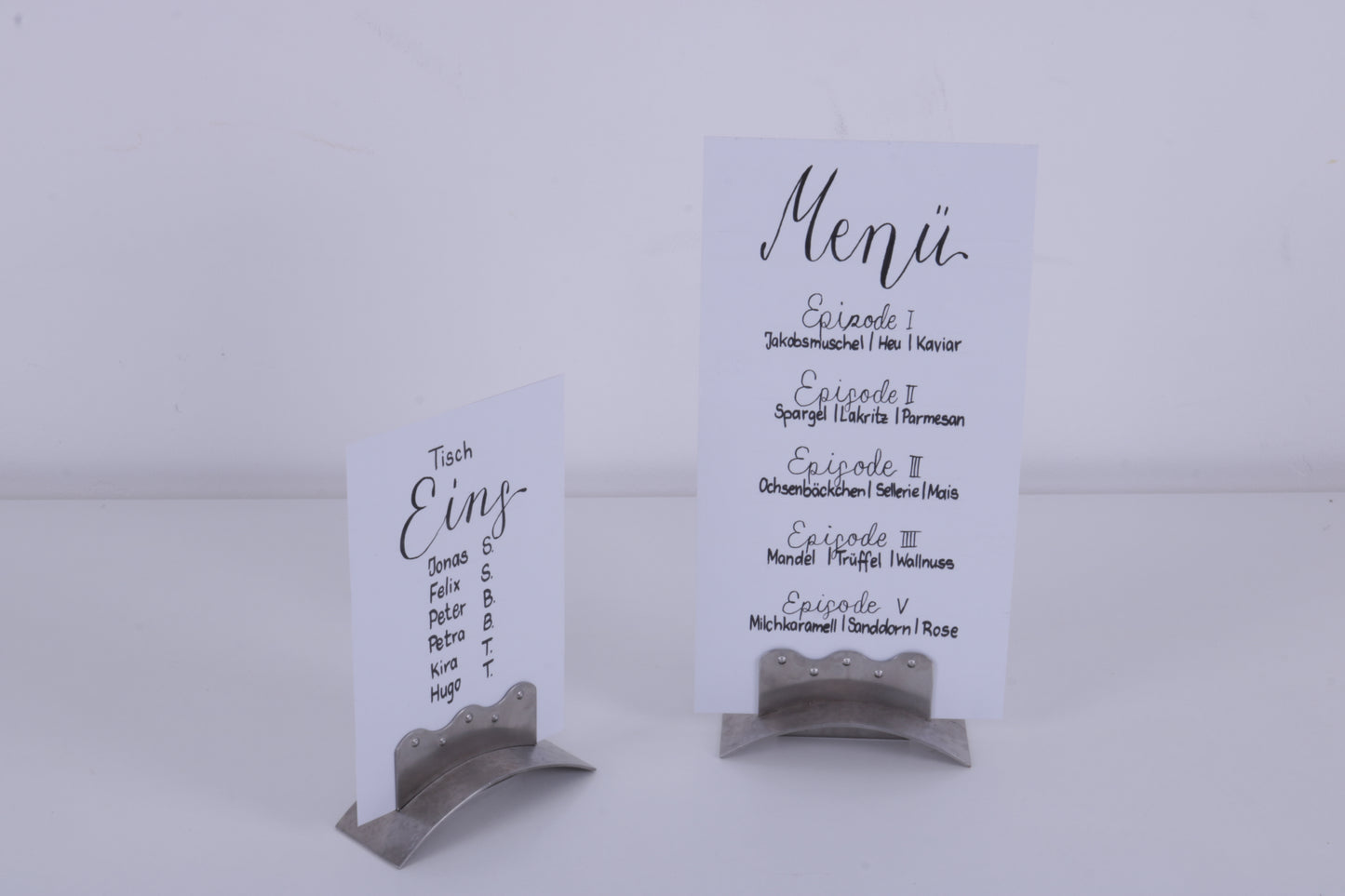 Bild von Ständer Tischkarten, Edelstahl MIETEN 