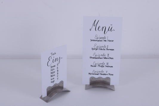 Bild von Ständer Tischkarten, Edelstahl MIETEN 