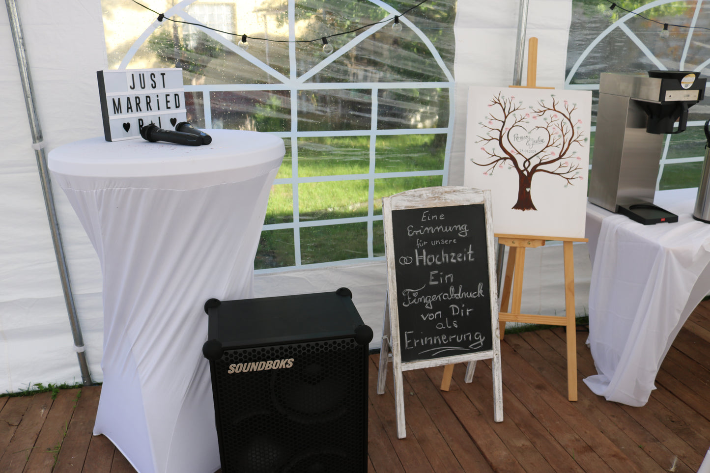 Kleine Aufstelltafel, einseitig (Kreide beschreibbar) MIETEN