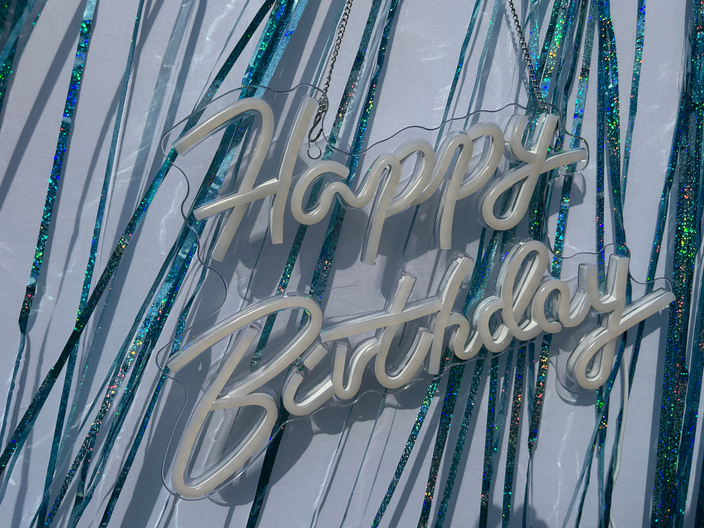 LED Neonschild "Happy Birthday" MIETEN