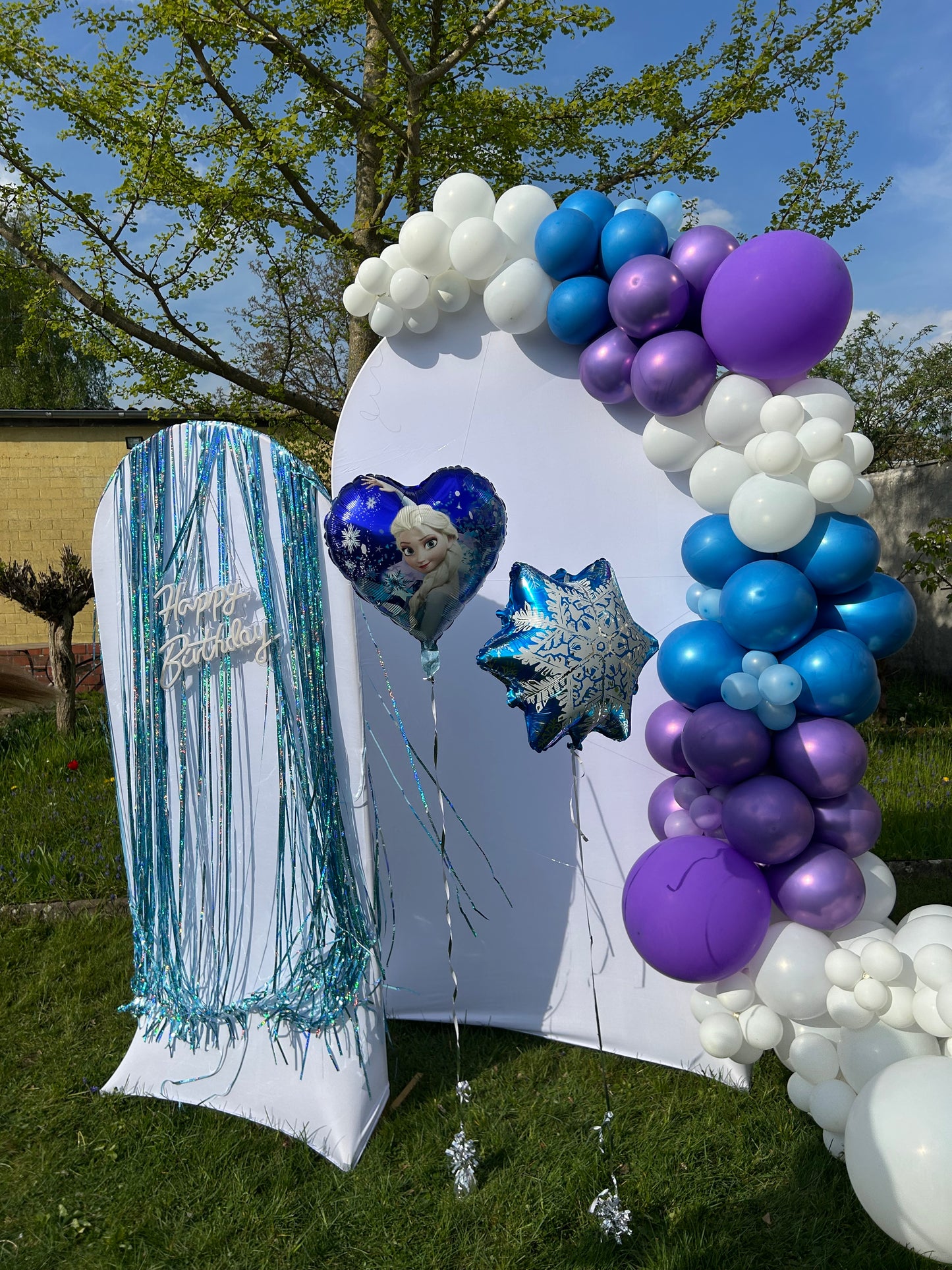 Ballonwand (3 Ballonbögen in verschiedenen Größen) MIETEN