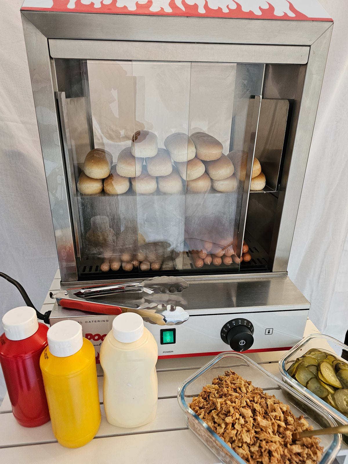 Hot-Dog Ofen für Würstchen & Brötchen  MIETEN
