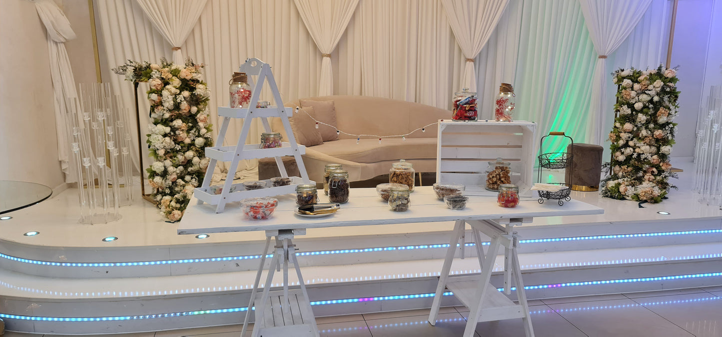 Bestückung Candybar nach Wunsch + Dekoration (Preis "ab") MIETEN