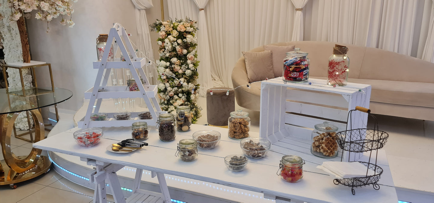 Bestückung Candybar nach Wunsch + Dekoration (Preis "ab") MIETEN