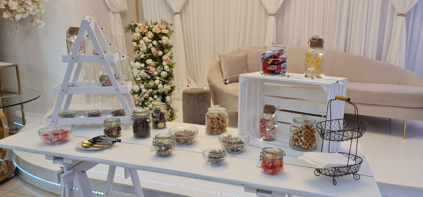 Bestückung Candybar nach Wunsch + Dekoration (Preis "ab") MIETEN