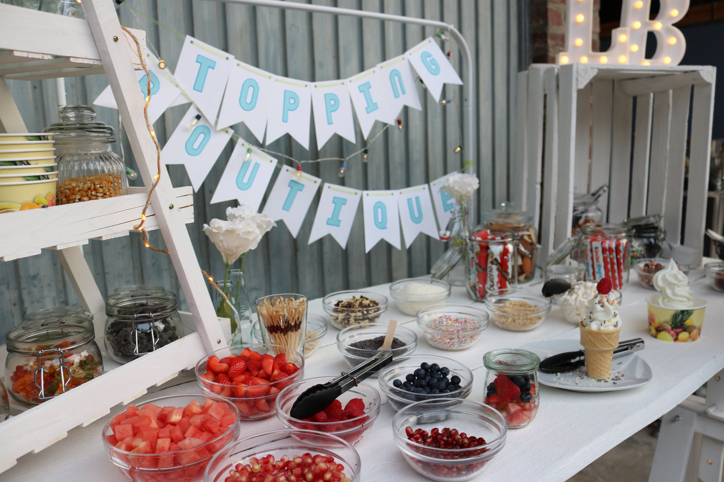 Frozenjogurt- oder Softeis-Bar Komplettpaket 180 Personen MIETEN