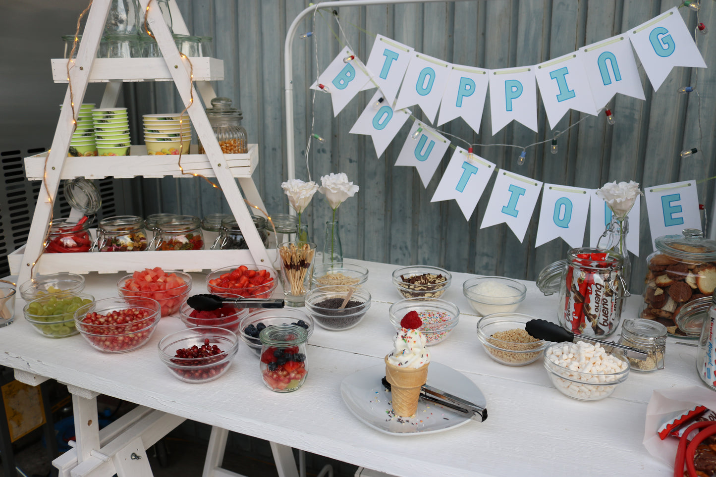 Frozenjogurt- oder Softeis-Bar Komplettpaket 180 Personen MIETEN