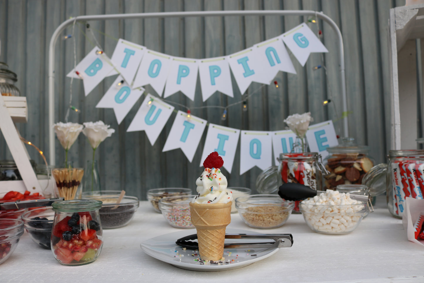 Frozenjogurt- oder Softeis-Bar Komplettpaket 180 Personen MIETEN