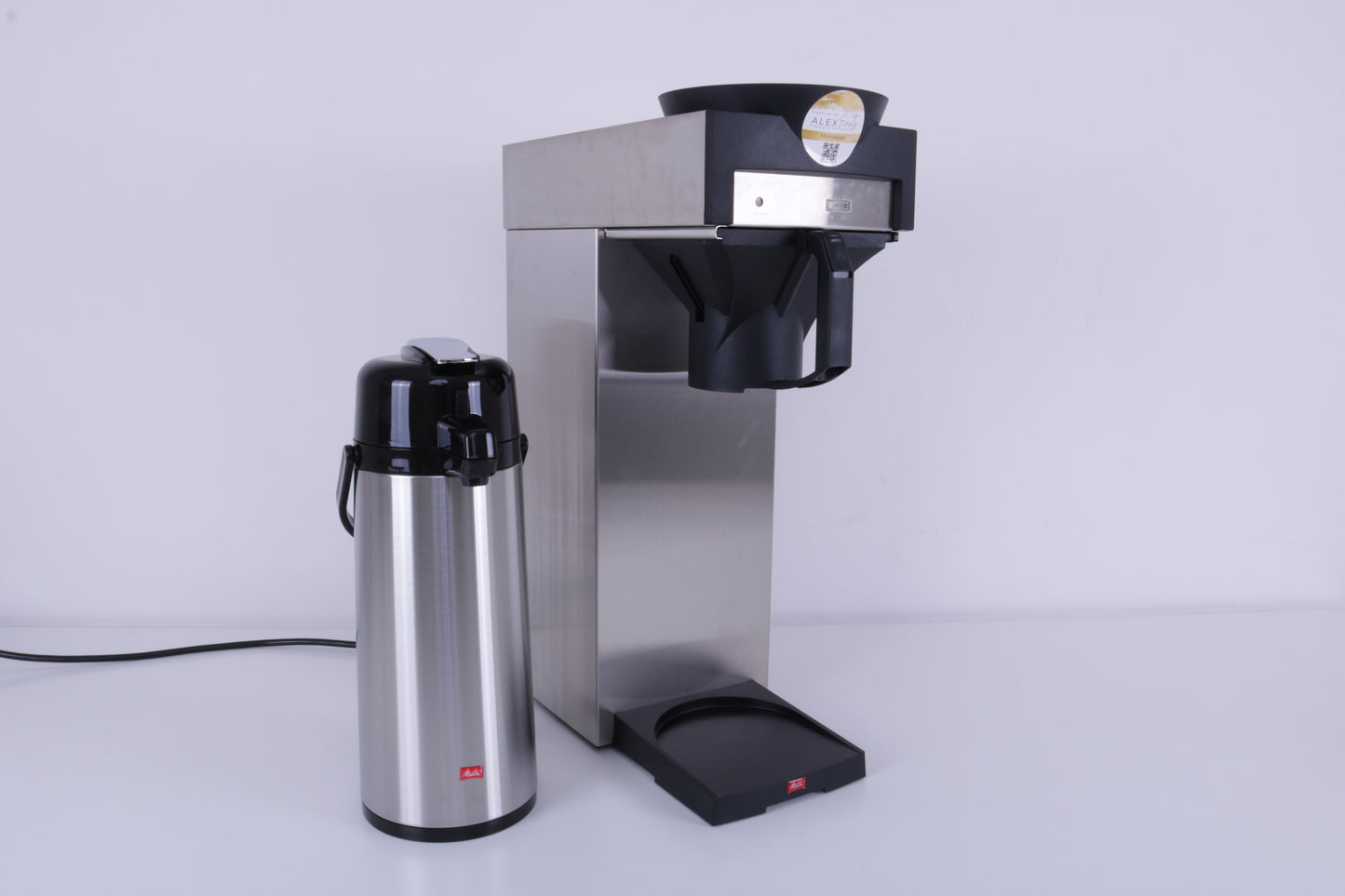 Große Filter Kaffeemaschine + Pumpkanne 2,2l & Filter MIETEN