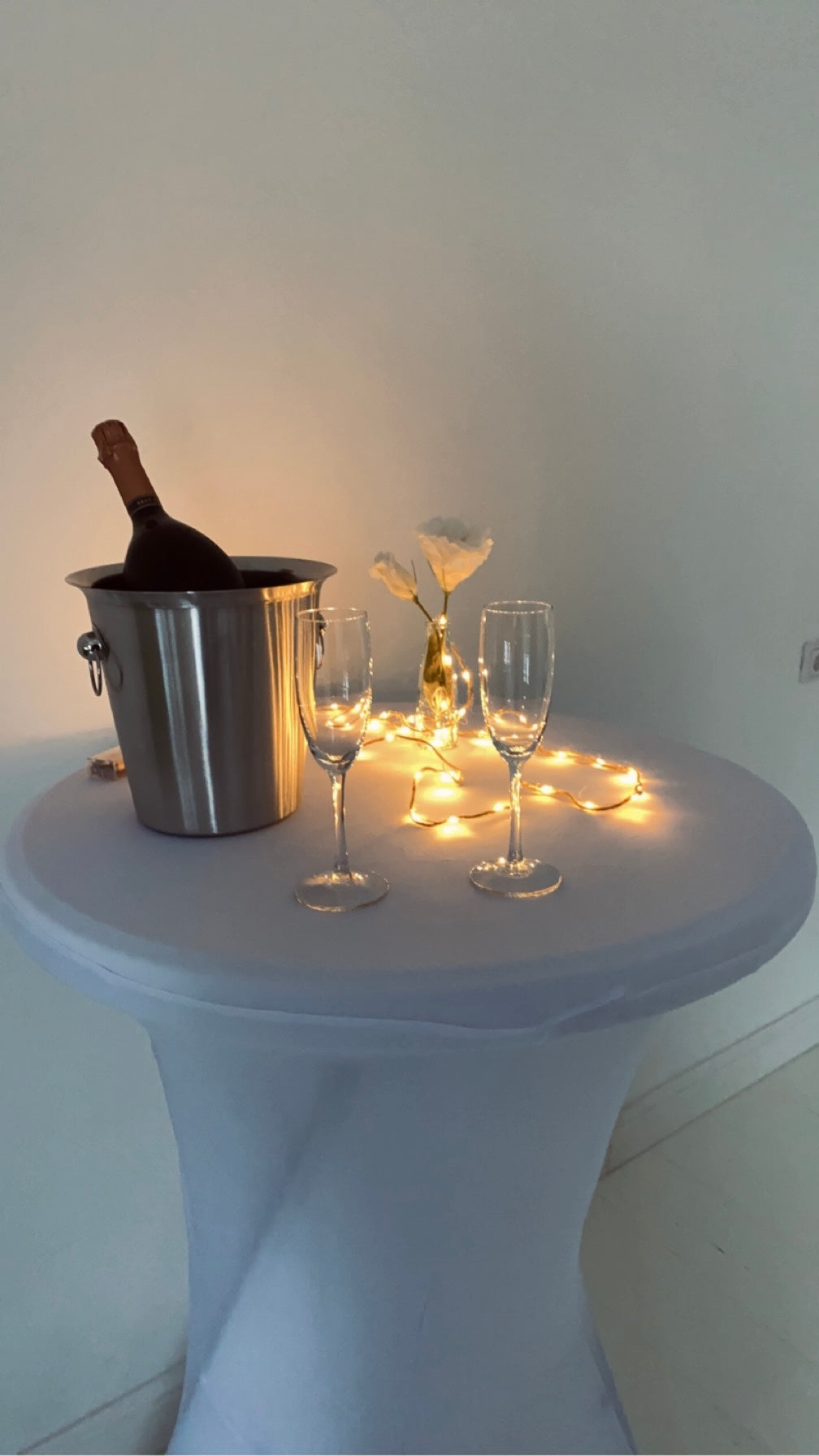 Bild von Sektkühler Edelstahl gebürstet MIETEN Sektempfang