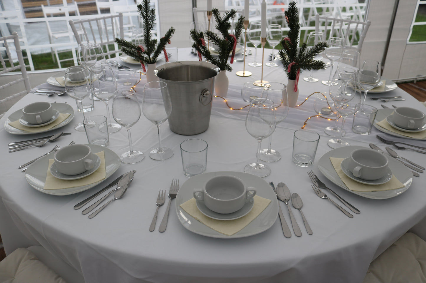 Sektkühler Edelstahl gebürstet MIETEN Sektempfang