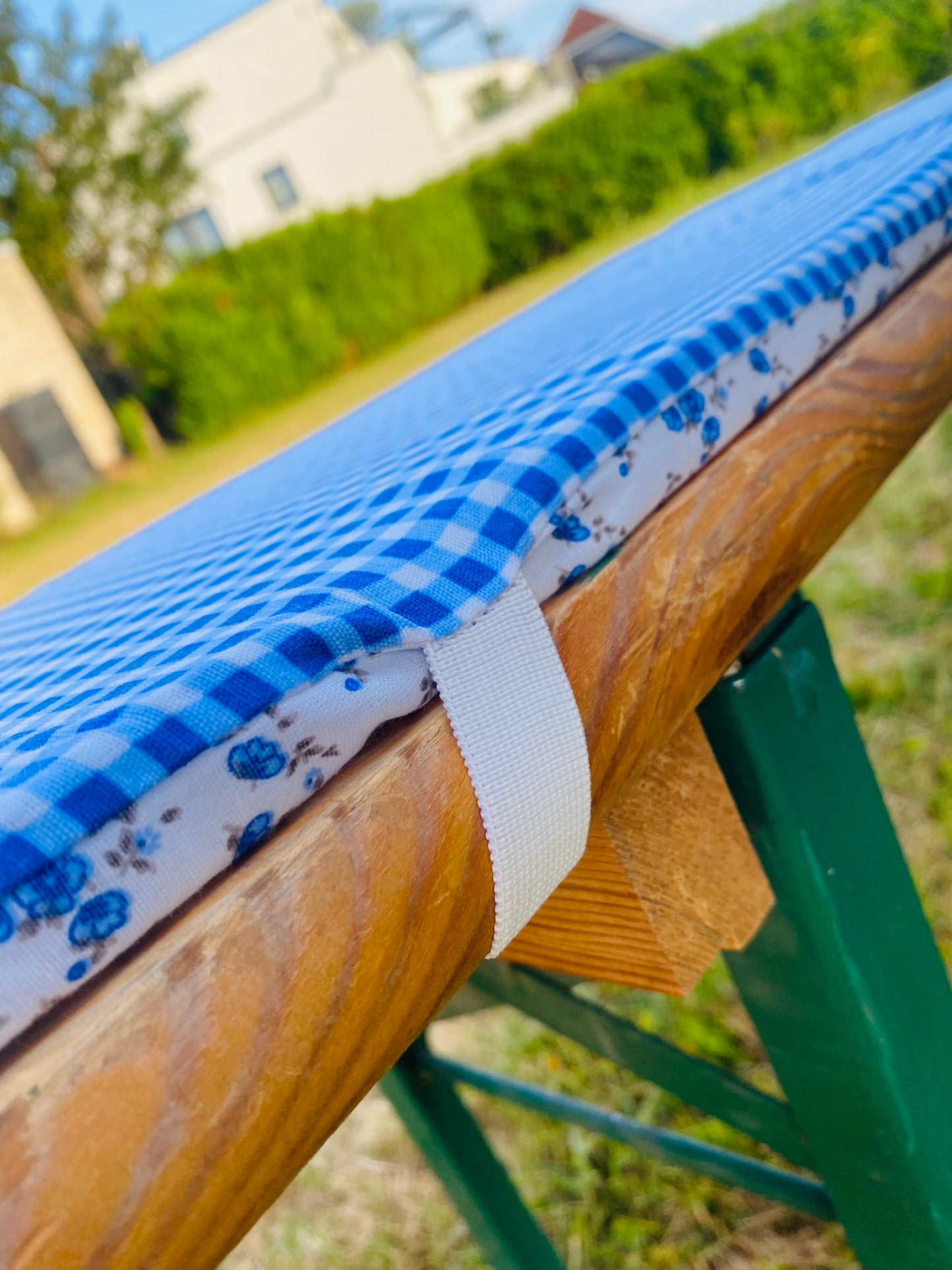 Bankauflagen f. Bierzeltgarnitur (Weiß) Polster MIETEN Sitzkissen