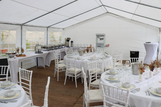 Bild von Banketttisch Tisch Rund 180cm (10 Personen) MIETEN Hochzeit Runder Tisch