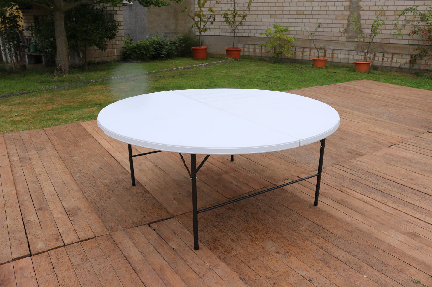 Banketttisch Tisch Rund 180cm (10 Personen) MIETEN Hochzeit Runder Tisch