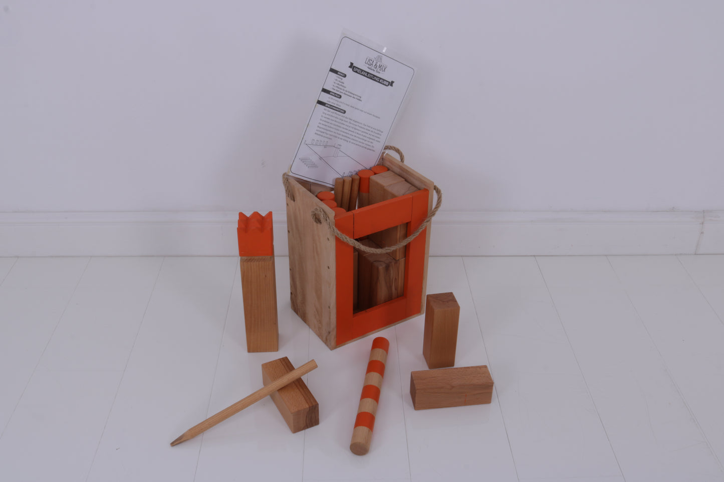 Bild von Wikingerschach / Kubb MIETEN Spiel Kinder Geburtstag