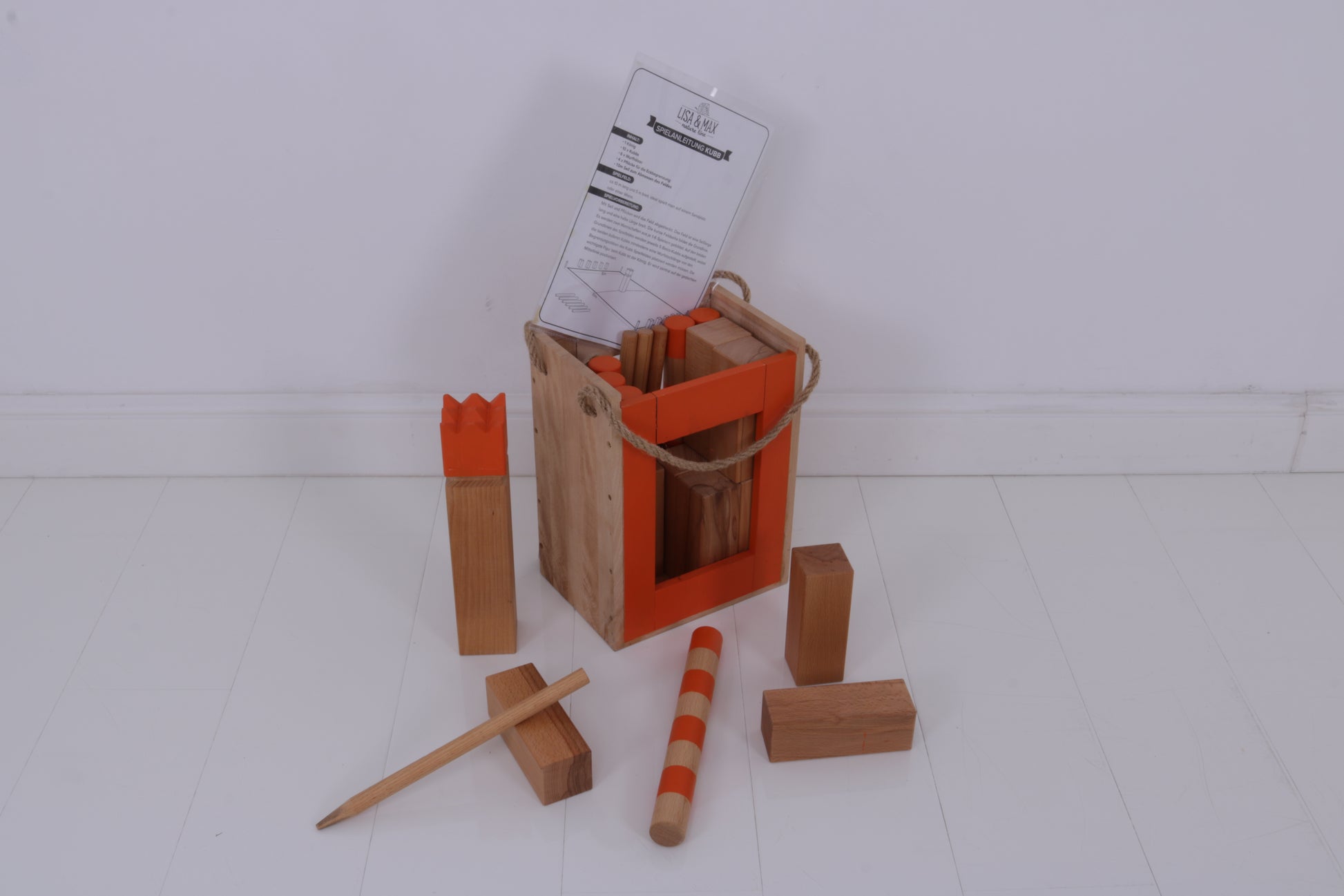 Bild von Wikingerschach / Kubb MIETEN Spiel Kinder Geburtstag