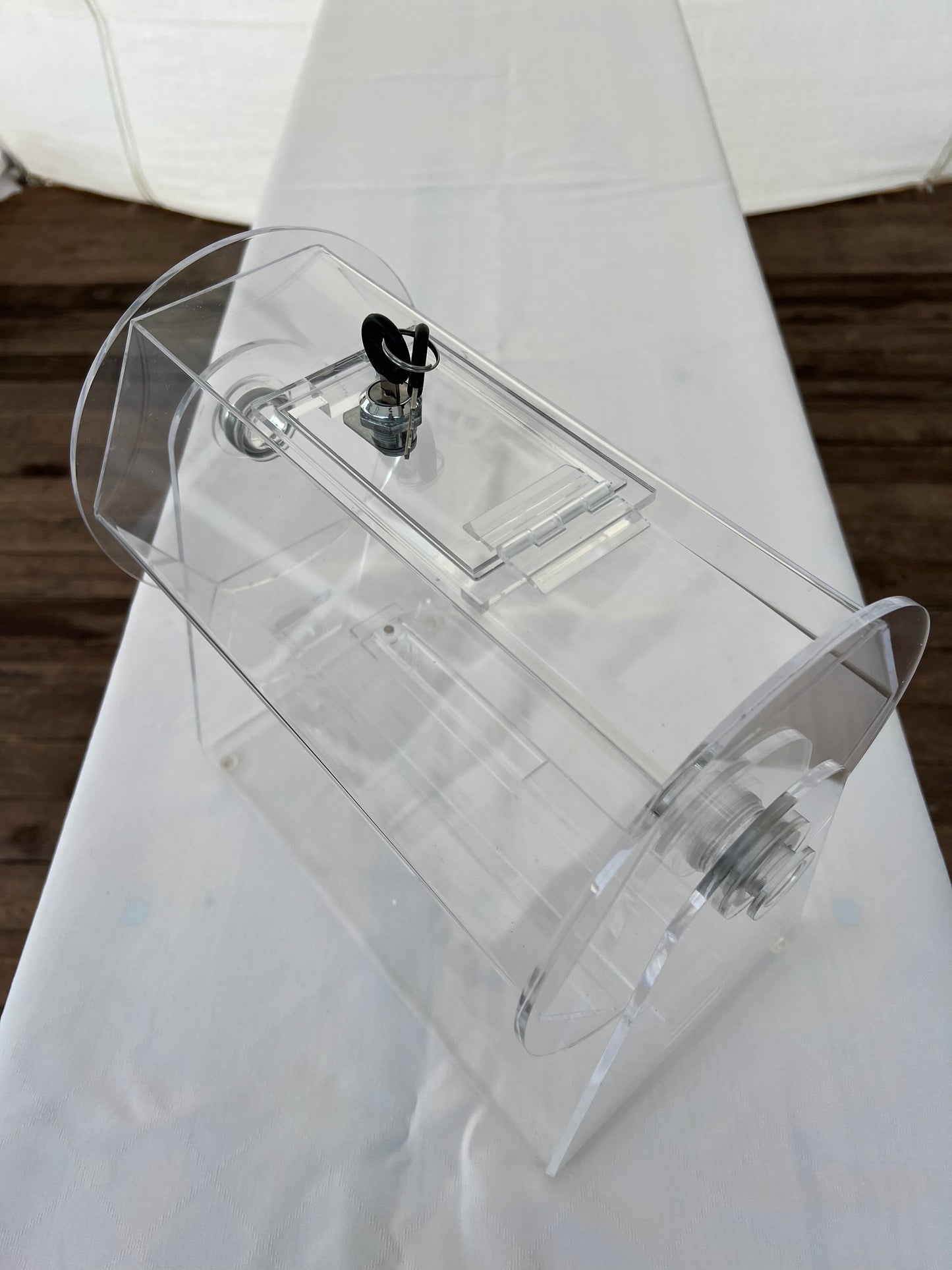 Transparente Lostrommel Tombola MIETEN Spiel Kinder Geburtstag