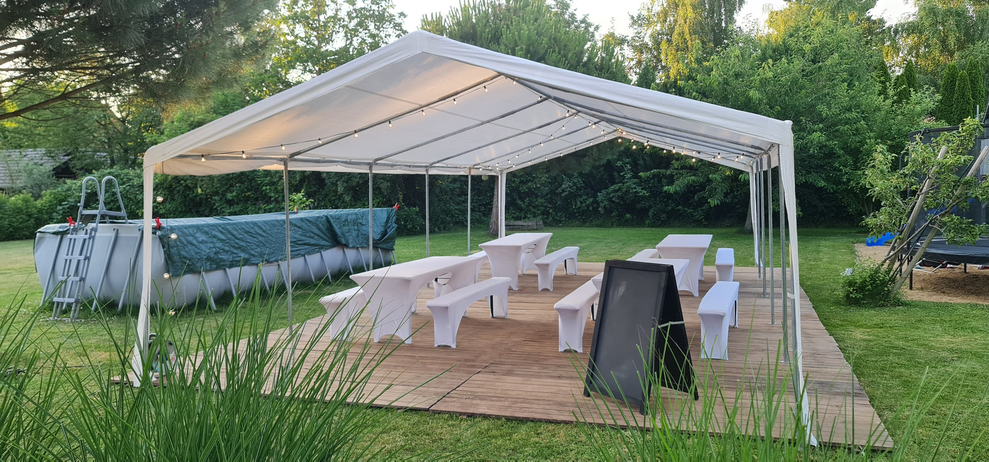 Bild von Zeltboden Holz (Preis pro QM) MIETEN Tanzboden Zeltboden Eventboden