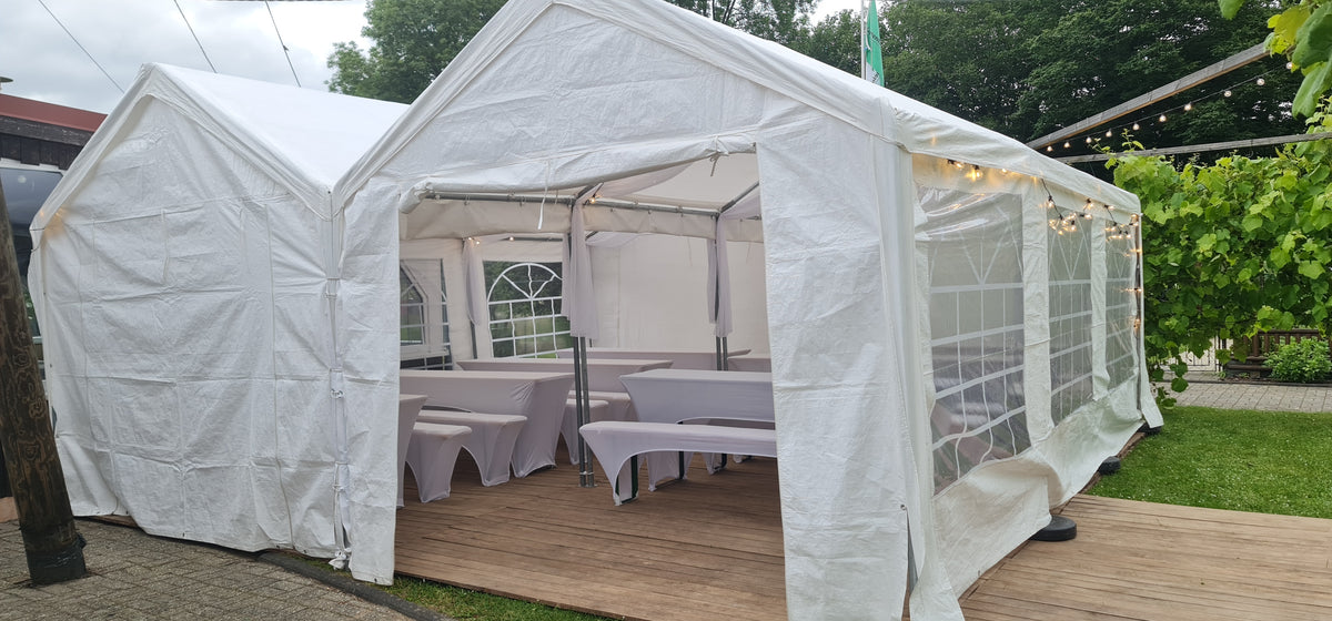 Festzelt 3m x 6m MIETEN Partyzelt Pavillon Zelt Zeltbau