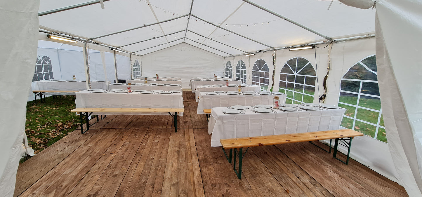 Professionelles Festzelt 5m x 10m MIETEN Partyzelt Pavillon Zelt Zeltbau