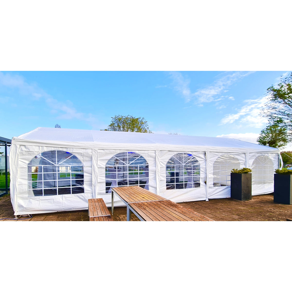 Festzelt 5m x 10m MIETEN Partyzelt Pavillon Zelt Zeltbau