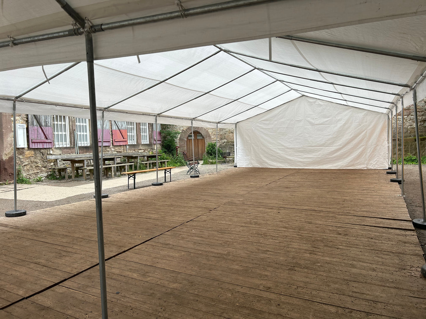 Professionelles Festzelt 6m x 12m MIETEN Partyzelt Pavillon Zelt Zeltbau