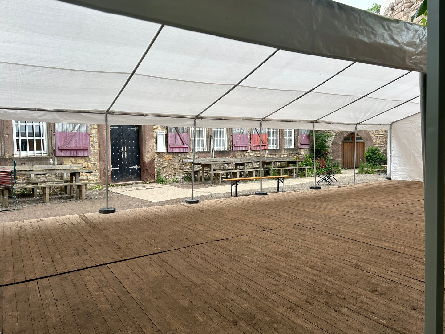 Professionelles Festzelt 6m x 12m MIETEN Partyzelt Pavillon Zelt Zeltbau