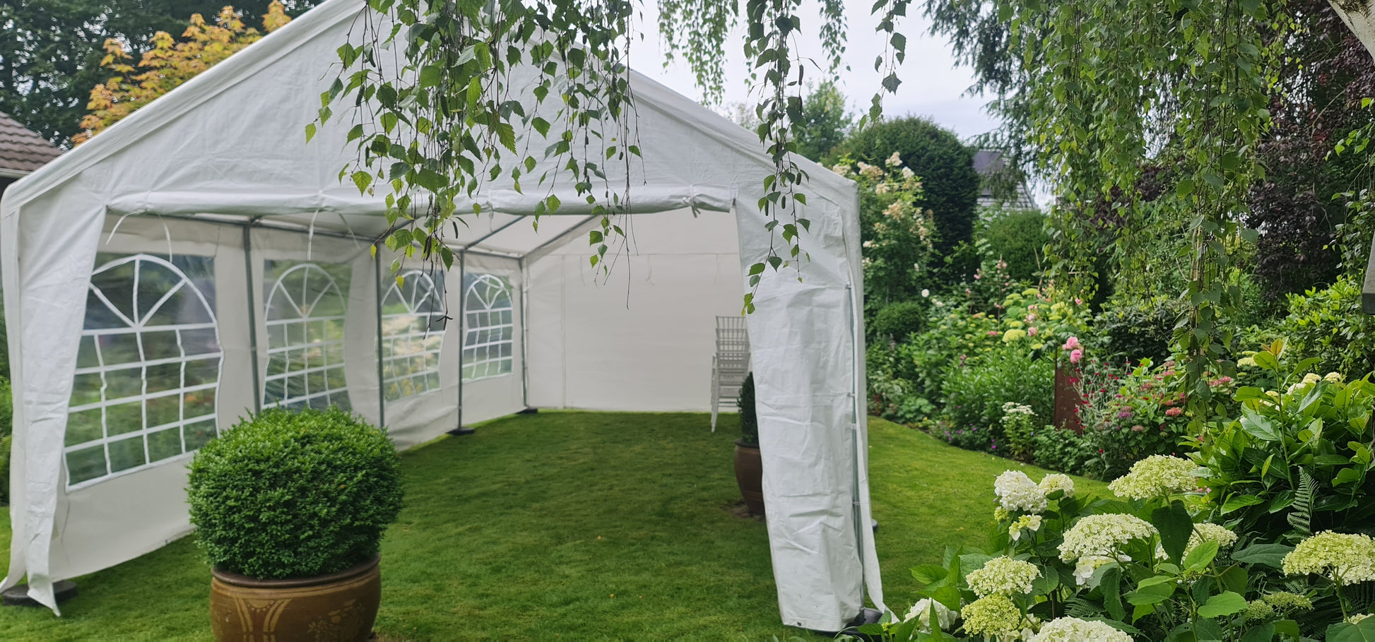 zelt 8 x 4 m Professionelles Festzelt 4m x 8m MIETEN Partyzelt Pavillon Zelt Zeltbau