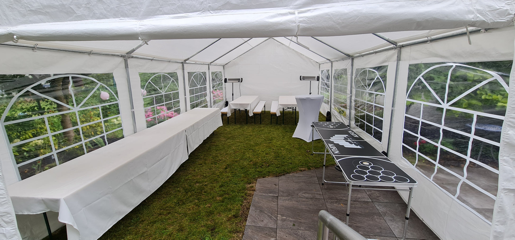 stabiles zelt 4x8 Professionelles Festzelt 4m x 8m MIETEN Partyzelt Pavillon Zelt Zeltba – Alex Events