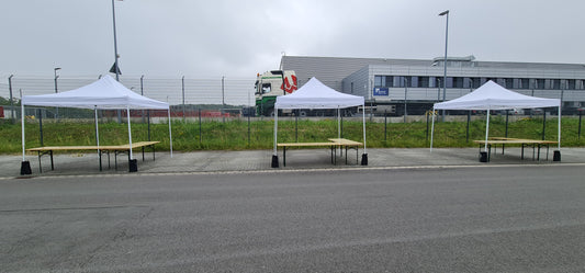 Bild von Professioneller Faltpavillon 3m x 3m MIETEN Festzelt Partyzelt Pavillon Zelt