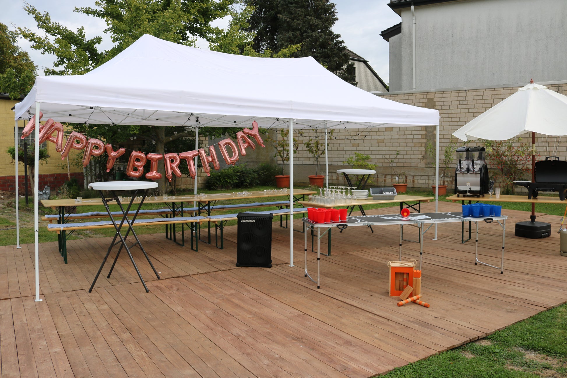 Bild von Professioneller Faltpavillon 3m x 6m MIETEN Festzelt Partyzelt Pavillon Zelt