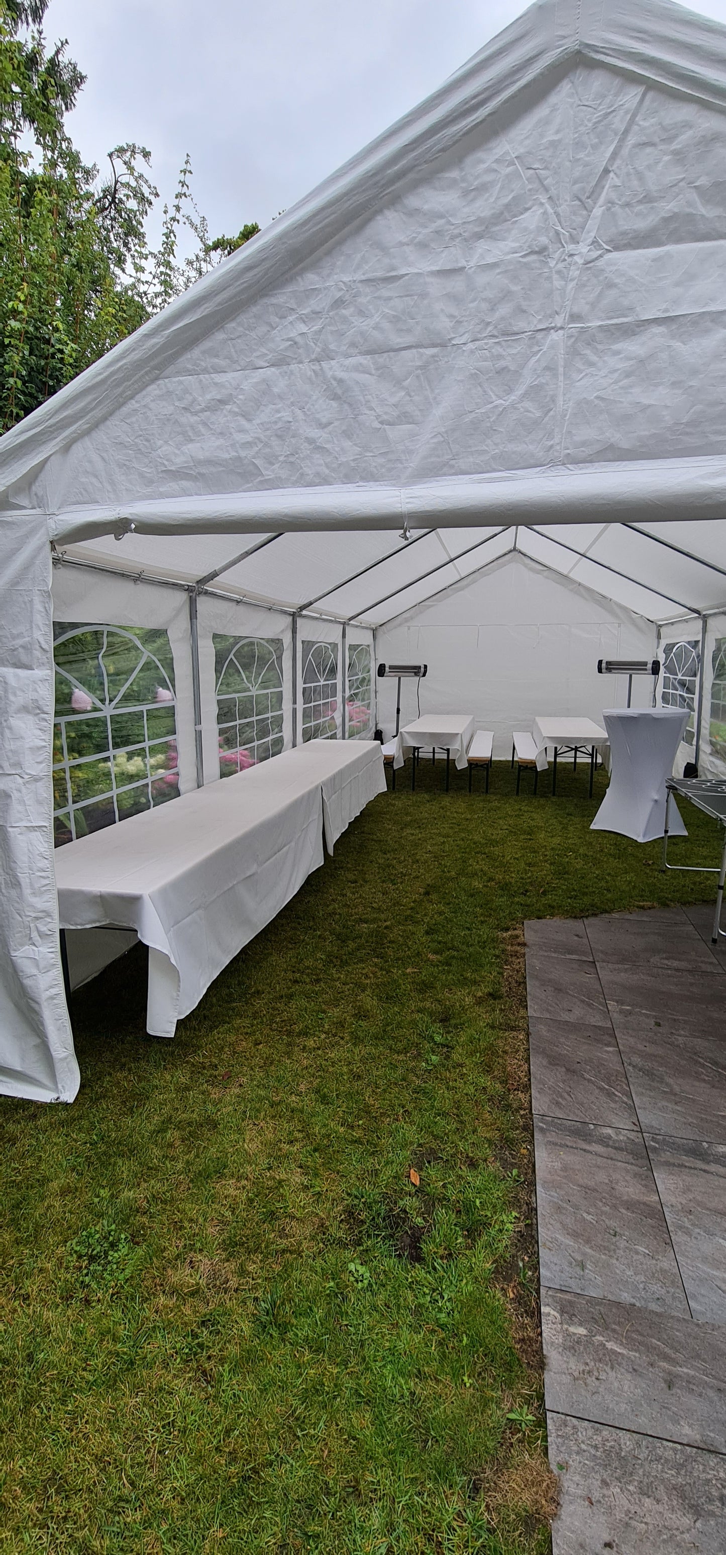 Professionelles Festzelt 5m x 8m MIETEN Partyzelt Pavillon Zelt Zeltbau